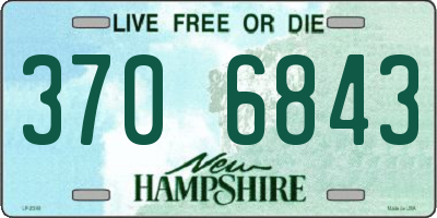 NH license plate 3706843