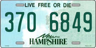 NH license plate 3706849