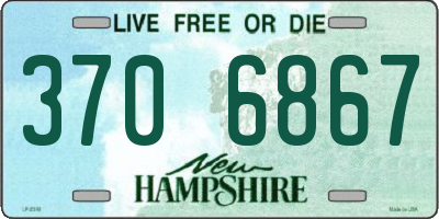 NH license plate 3706867