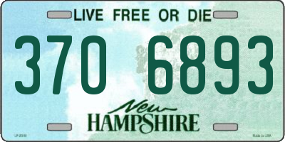 NH license plate 3706893