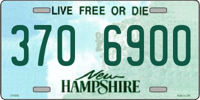 NH license plate 3706900