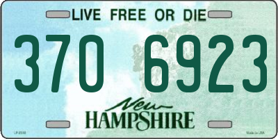 NH license plate 3706923