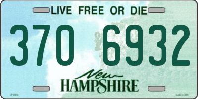 NH license plate 3706932