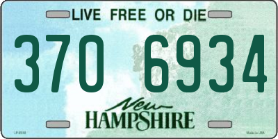 NH license plate 3706934