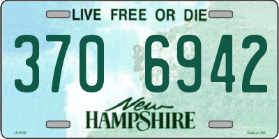 NH license plate 3706942