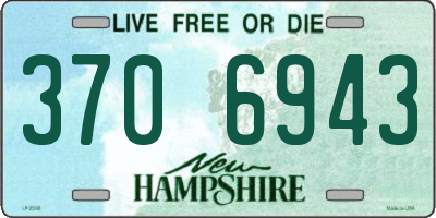 NH license plate 3706943