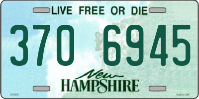 NH license plate 3706945