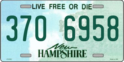 NH license plate 3706958