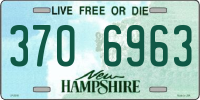NH license plate 3706963