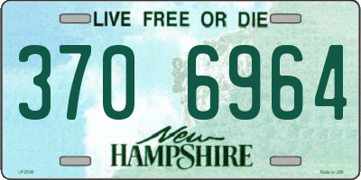 NH license plate 3706964