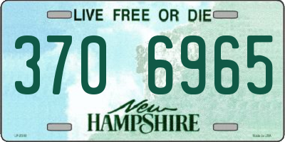 NH license plate 3706965