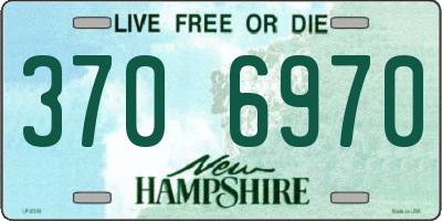 NH license plate 3706970
