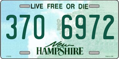 NH license plate 3706972