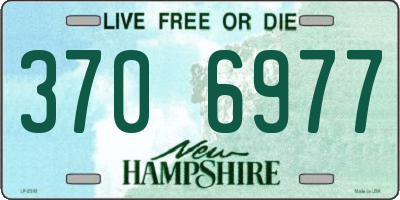 NH license plate 3706977