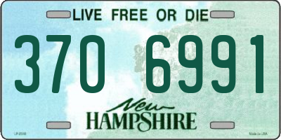 NH license plate 3706991