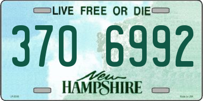 NH license plate 3706992