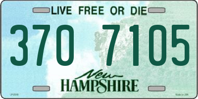 NH license plate 3707105