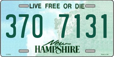 NH license plate 3707131