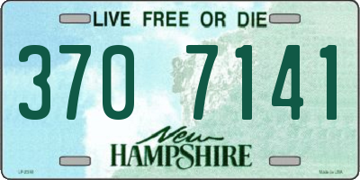 NH license plate 3707141