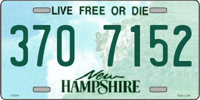 NH license plate 3707152