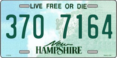 NH license plate 3707164