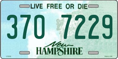 NH license plate 3707229