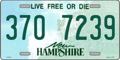 NH license plate 3707239