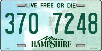 NH license plate 3707248