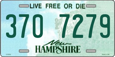 NH license plate 3707279