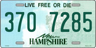 NH license plate 3707285