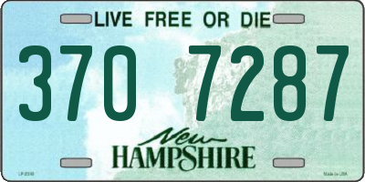 NH license plate 3707287