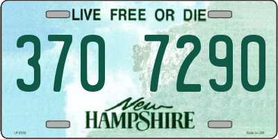 NH license plate 3707290