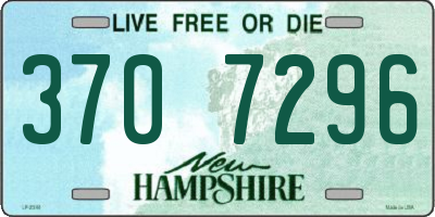NH license plate 3707296