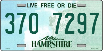 NH license plate 3707297