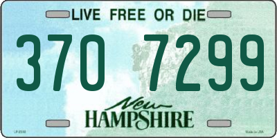 NH license plate 3707299