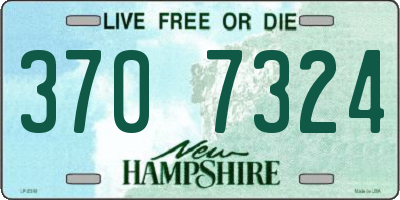 NH license plate 3707324