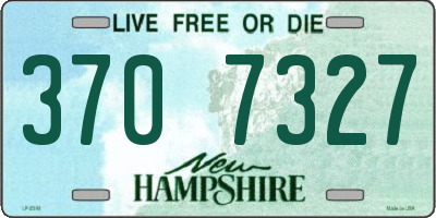 NH license plate 3707327