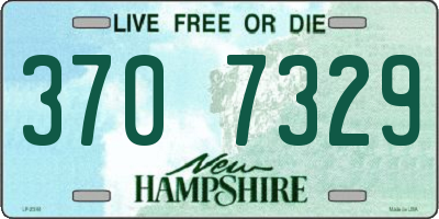 NH license plate 3707329