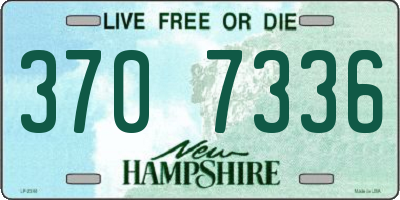 NH license plate 3707336