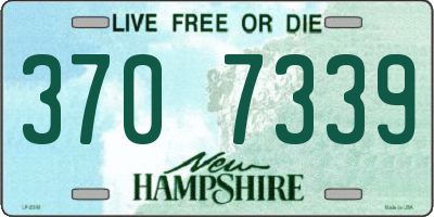 NH license plate 3707339