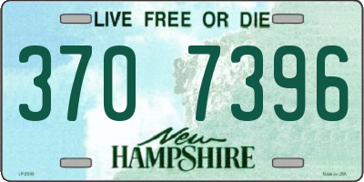 NH license plate 3707396
