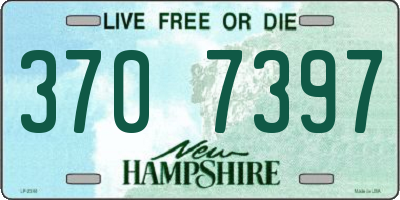 NH license plate 3707397