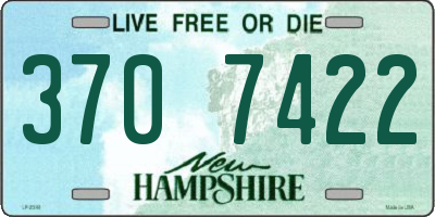 NH license plate 3707422