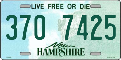 NH license plate 3707425