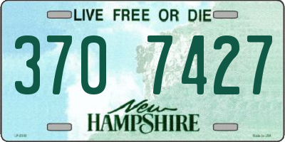 NH license plate 3707427