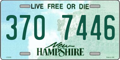NH license plate 3707446