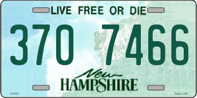 NH license plate 3707466