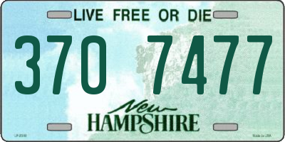 NH license plate 3707477