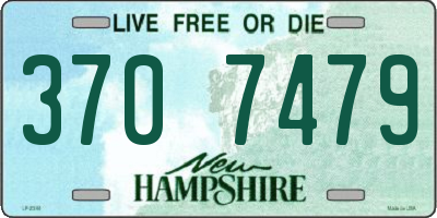 NH license plate 3707479