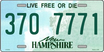 NH license plate 3707771